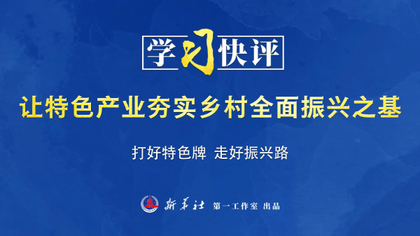 學(xué)習快評丨讓特色產(chǎn)業(yè)夯實(shí)鄉村全面振興之基