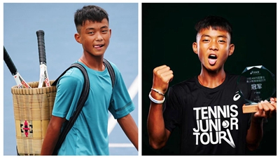 每天揮拍不低于7000次，網(wǎng)球改變了背簍少年的人生