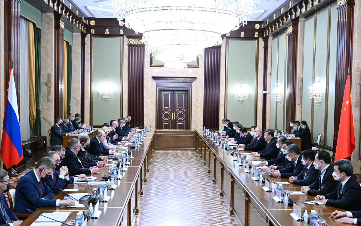 習近平會(huì )見(jiàn)俄羅斯總理米舒斯京