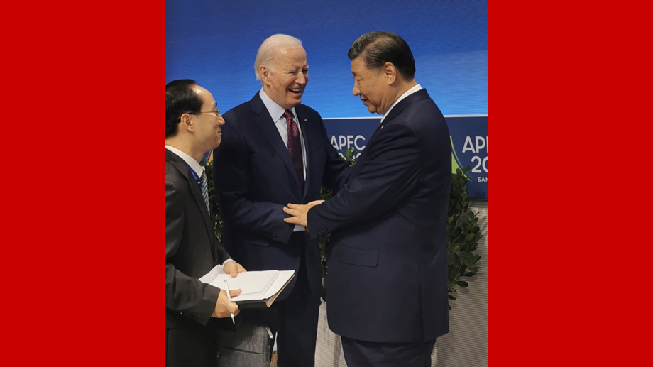 APEC會(huì )議結束時(shí)，拜登總統與習主席話(huà)別